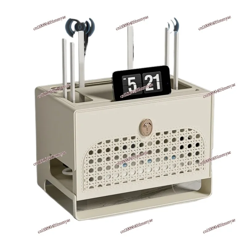 

Router Storage Box Space Saving Wireless WIFI TV Set Top Case Cable Socket Plastic Container