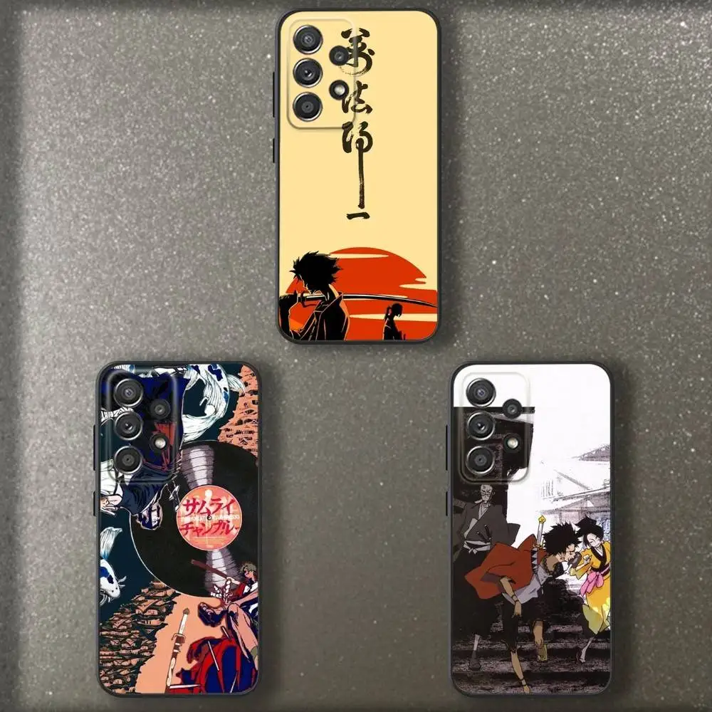 

Anime Samurais C-Champloo Phone Case For Samsung S 25,24,23,22,30,21,10,9,Ultra,Plus,Lite,FE,4,5 G Soft Black Case