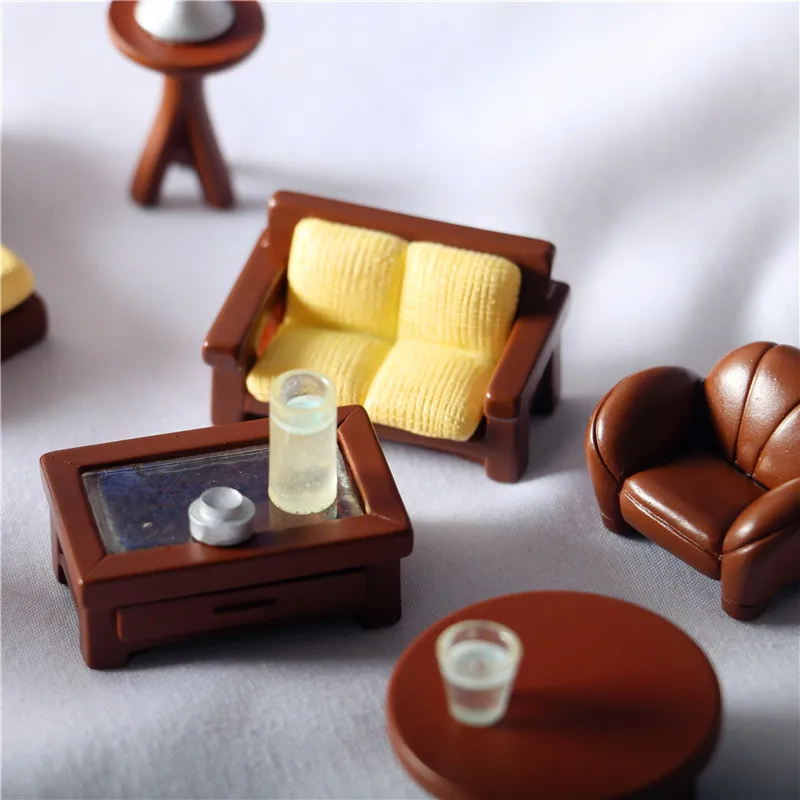 Simulation 1:12 BJD Dollhouse Pocket Furniture Suit Home Decoration Miniature Items Sofa Cabinet  Bed Dolls House Accessories