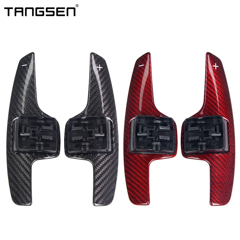 Carbon Fiber Car Steering Wheel Paddle Shift Suitable for Chevrolet Corvette C7 ZR1 Z06 2016-2022 Car Key Accessories