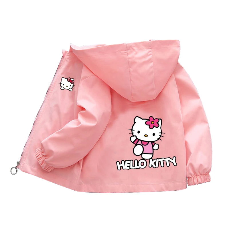 Children Jackets Autumn Spring Girls hello kitty Outerwear Coats Cute Cartoon Jackets For Boys Baby Boys Girls Windbreaker 1-10T