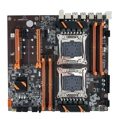 X99 Motherboard Dual CPU M.2 LGA 2011 V3 E-ATX USB3.0 SATA3 8 DIMM DDR4 Support Xeon Processor Slot 2011-3