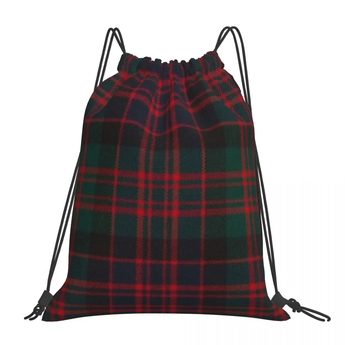 Macdonald Clan Modern Tartan Backpacks Multi-function Portable Drawstring Bundle Pocket Sports Bag Book Bags For Man Woman