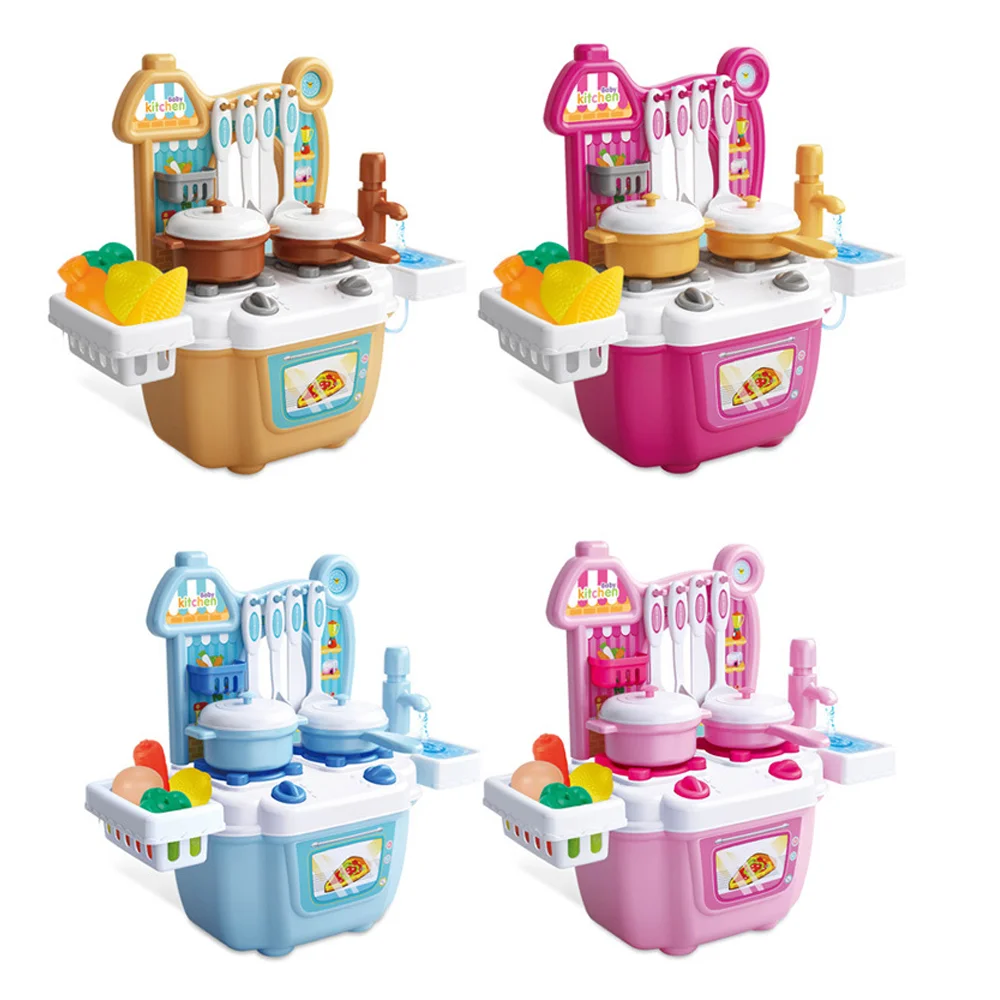 ของเล่นพลาสติกขนาดเล็กเด็กแกล้งทําเป็นเล่นโต๊ะทําอาหารเล่นชุดครัวขนาดเล็กของเล่นสําหรับเด็ก