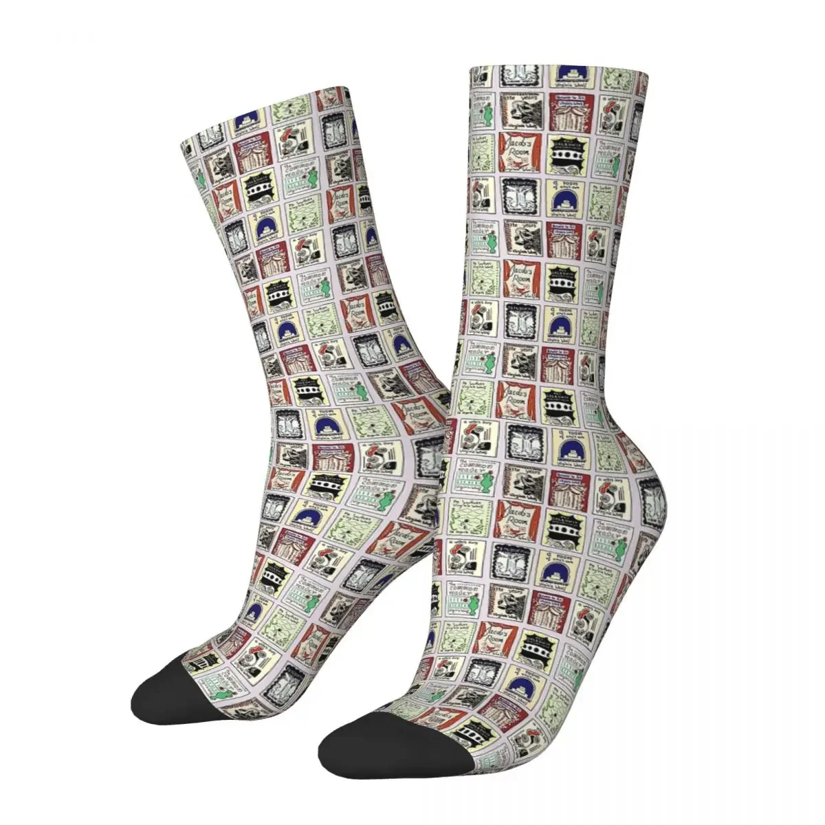 

Virginia Woolf Book Covers Socks Harajuku Sweat Absorbing Stockings All Season Long Socks Accessories Unisex Birthday Present