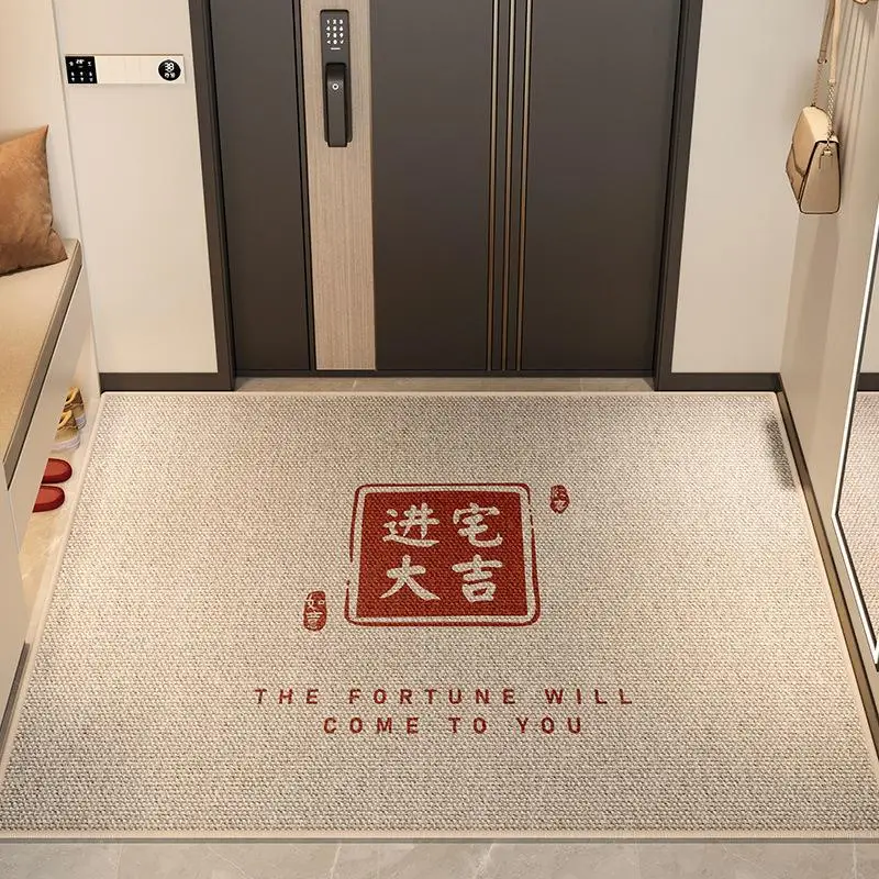 

Новый китайский придверный коврик класса люкс: влаговпитывающий, грязеотталкивающий, праздничный коврик для входной зоны