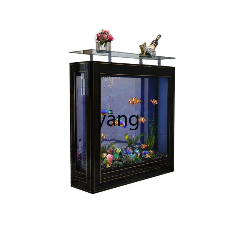 

Lmm ultra-white glass screen partition fish tank aquarium water-free strong drainage floor medium-sized goldfish tank