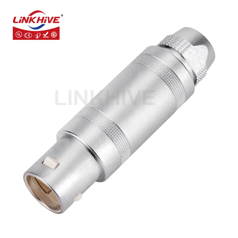 Compatible with LEMO FFA Plug 0S 1S 2S 3S Series 2 3 4 5 6 8 9 10 12 14 16 18 Pin Circular Metal Push-Pull Latching Connector