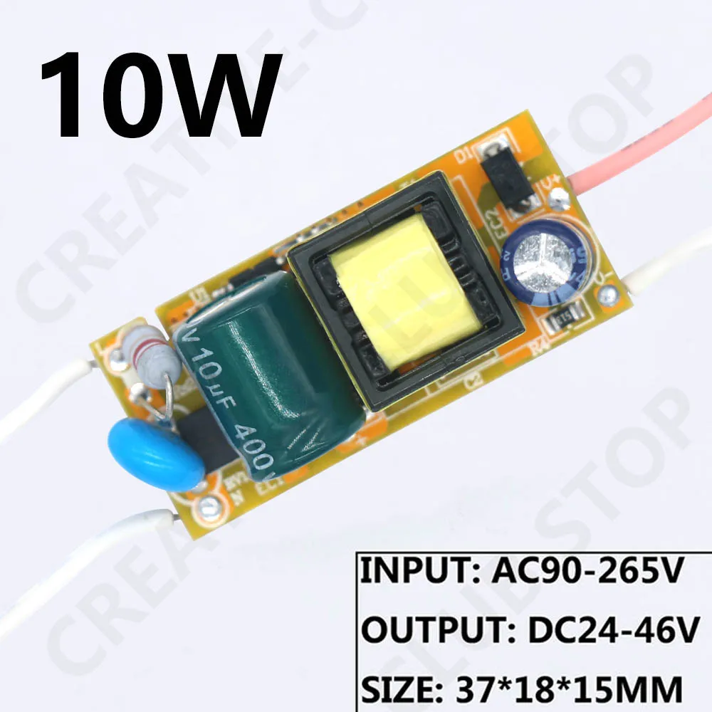 LED Driver 10W 20W 30W 40W 50W DC24-36V Power Supply Constant Current Automatic Voltage Control Light Transformer For LED Lights