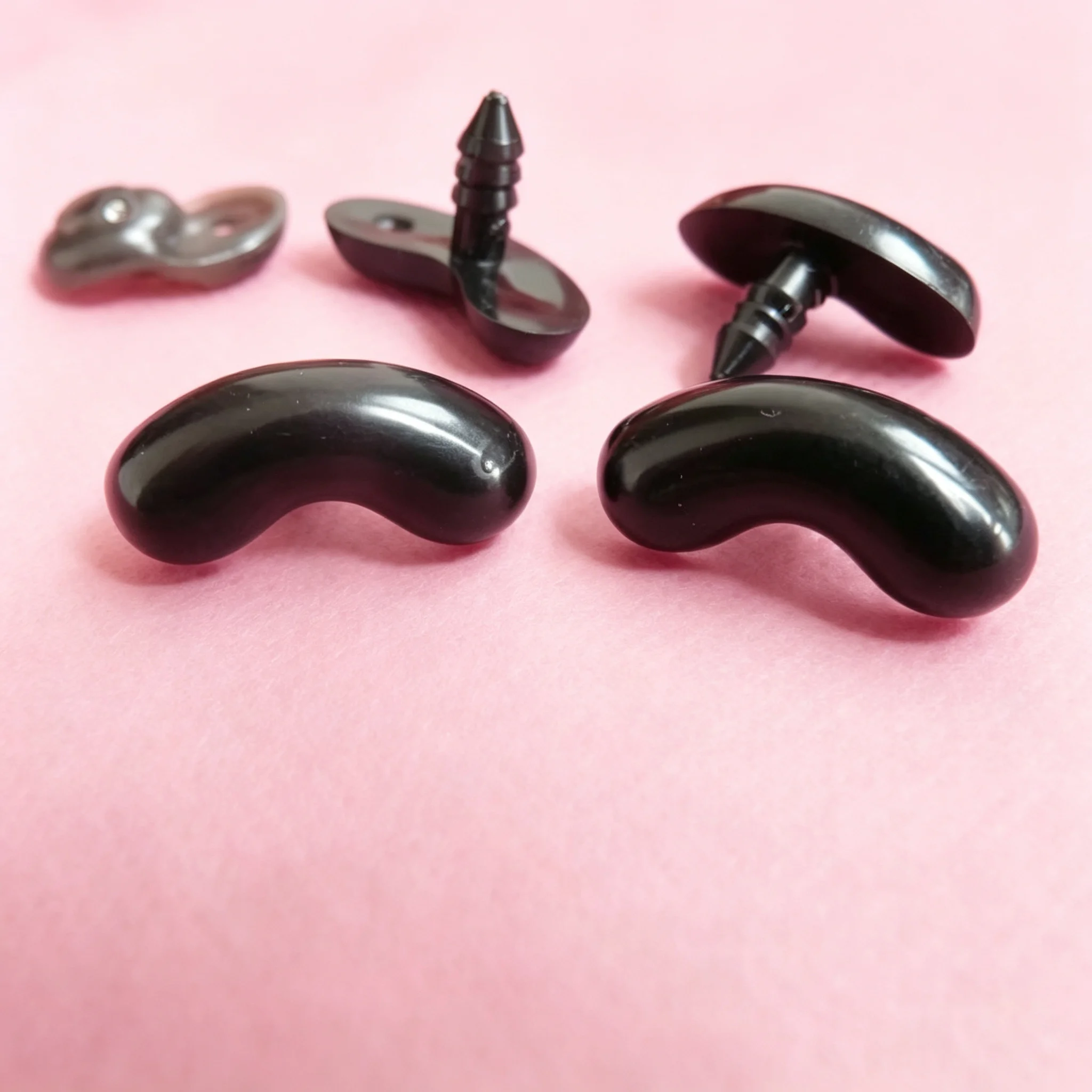 Passend für 18mm Augen, schwarze Doppel-Spielzeug-Augenlider für DIY-Puppenzubehör – 100 Stück – Detail 4