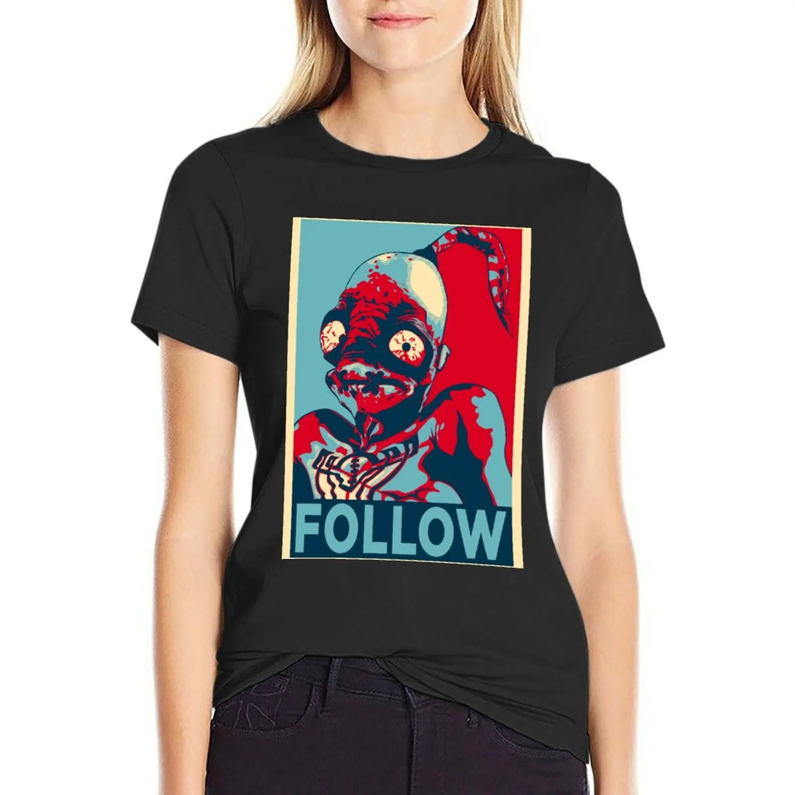 

ODDWORLD ABE FOLLOW T-Shirt tees graphics customs animal prinfor funny t shirts for Women