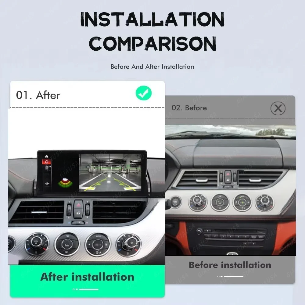Android13 Car Stereo For BMW Z4 E89 2008-2019 Wireless CarPlay Touch screen with GPS/Bluetooth/Multimedia Player Digital Cluster