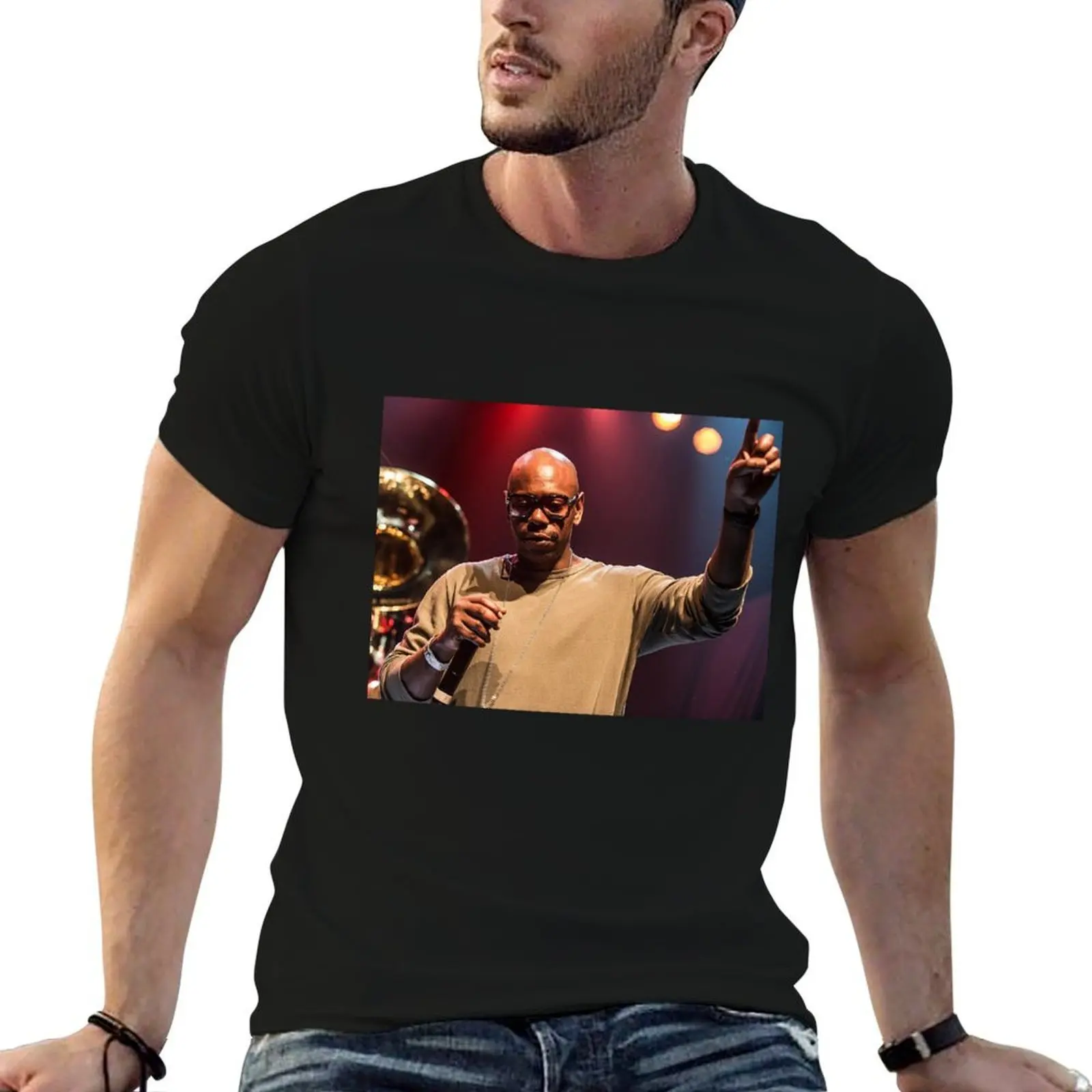 

man man funny black t-shirt t shirts for plain t Dave T-Shirt chappelle funny dark cotton shirts humor package