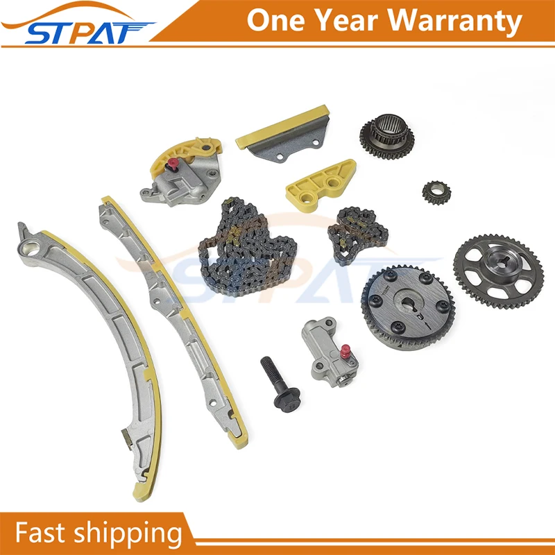 STPAT 13441-R40-A01, 13441R40A01 Fit 08-15 Honda Accord CR-V Crosstour 2.4L L4 DOHC Timing Chain Kit VVT Sprocket