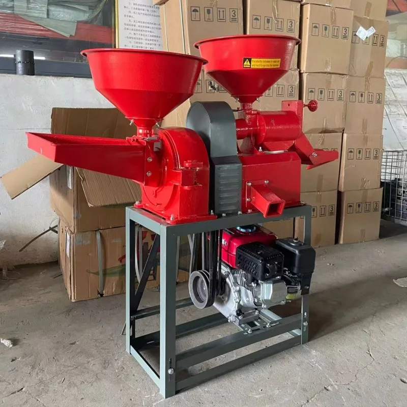 Construction machinery Small automatic grain processing sheller Corn wheat Sorghum rice shelling and peeling equipment