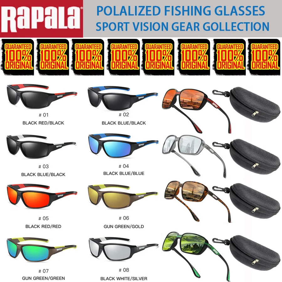 Original Rapala Fishing Glasses Outdoor Mountaineering Anti-ultraviolet Classic Polarized Sunglasses Riding Driving Sunglasses