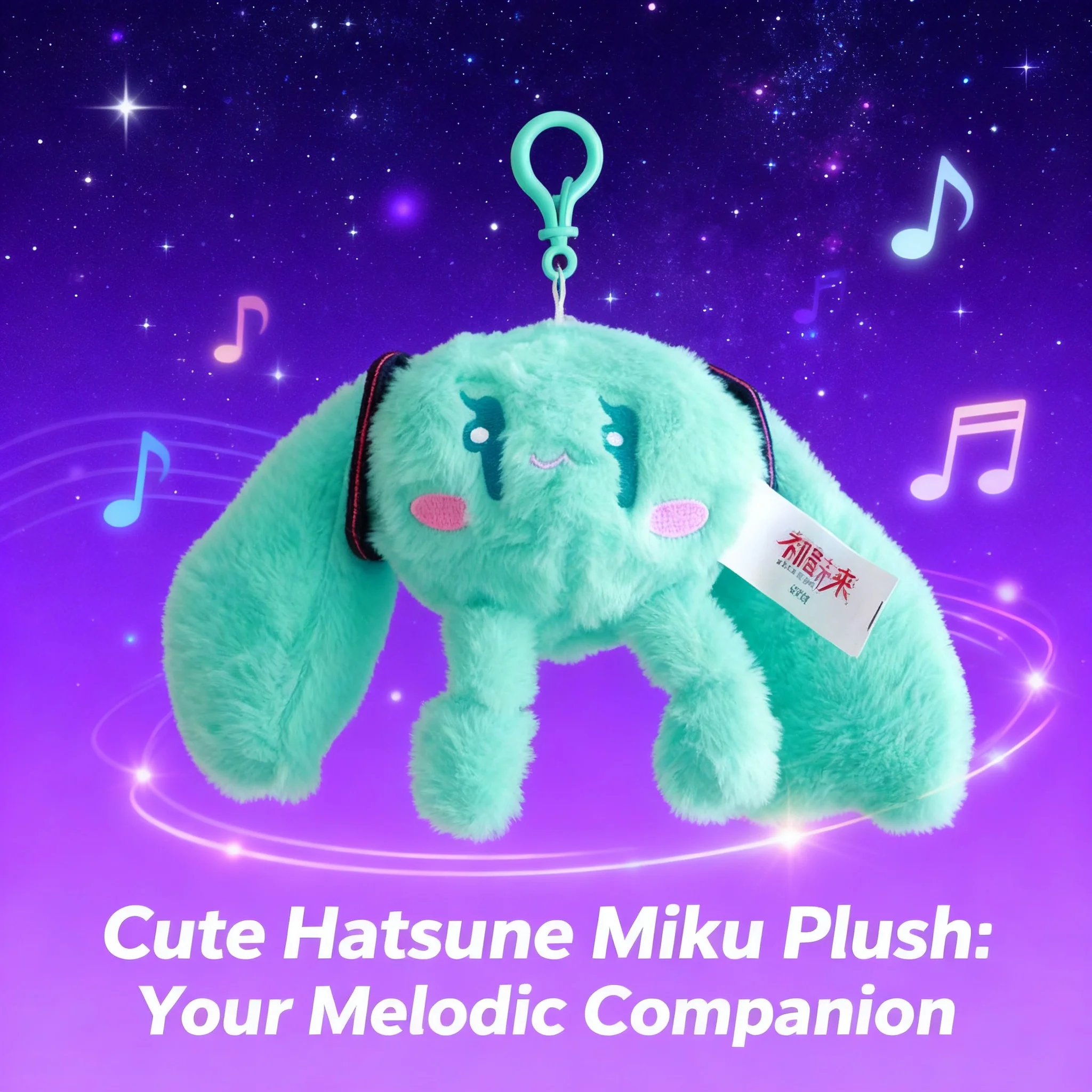 

Плюшевый брелок-подвеска Bilibili Hatsune Miku, 3D-фигурка, украшение для сумки, Снежная Мику Фуфу, аниме, косплей, милый кавайный подарок