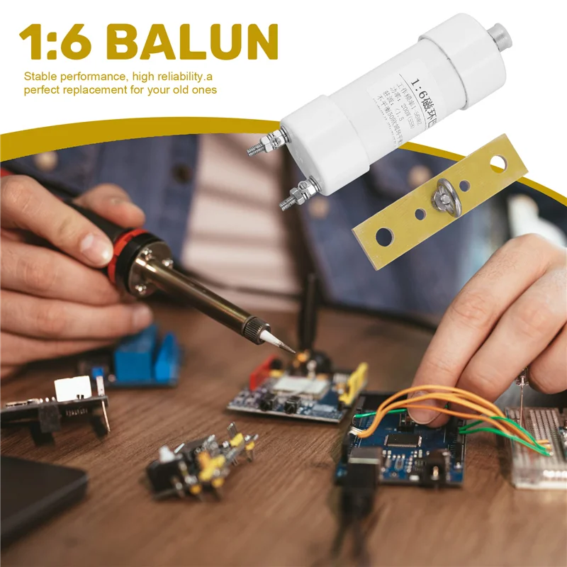 Коротковолновая антенна Baron 1: 6, 200 Вт, преобразование импеданса от 50 Ом до 200 Ом, коротковолновая внутренняя связь