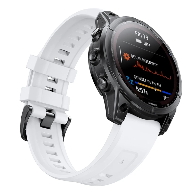 2022 silikonowy pasek do zegarków Quick Release Band pasek do wymiany opaska 26mm do Garmin Fenix 7X/6X/6X Pro/5X/5X Plus/3/3hr/D2