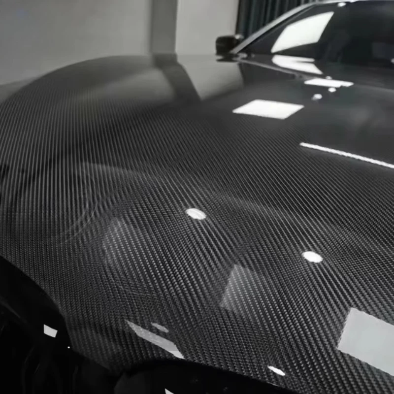 

TPU Full Roll Black Carbon Fiber Car Stickers 1.52X15M/5X49FT Paint Protection Film for Cars
