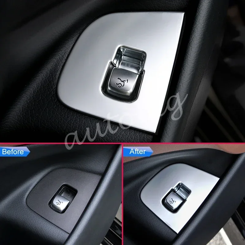 Chrome Interior Trunk Switch Trim Pearl Tailgate Toggle Cover For 2017-2020 Mercedes-Benz E-Class Sedan/Wagon W213 S213