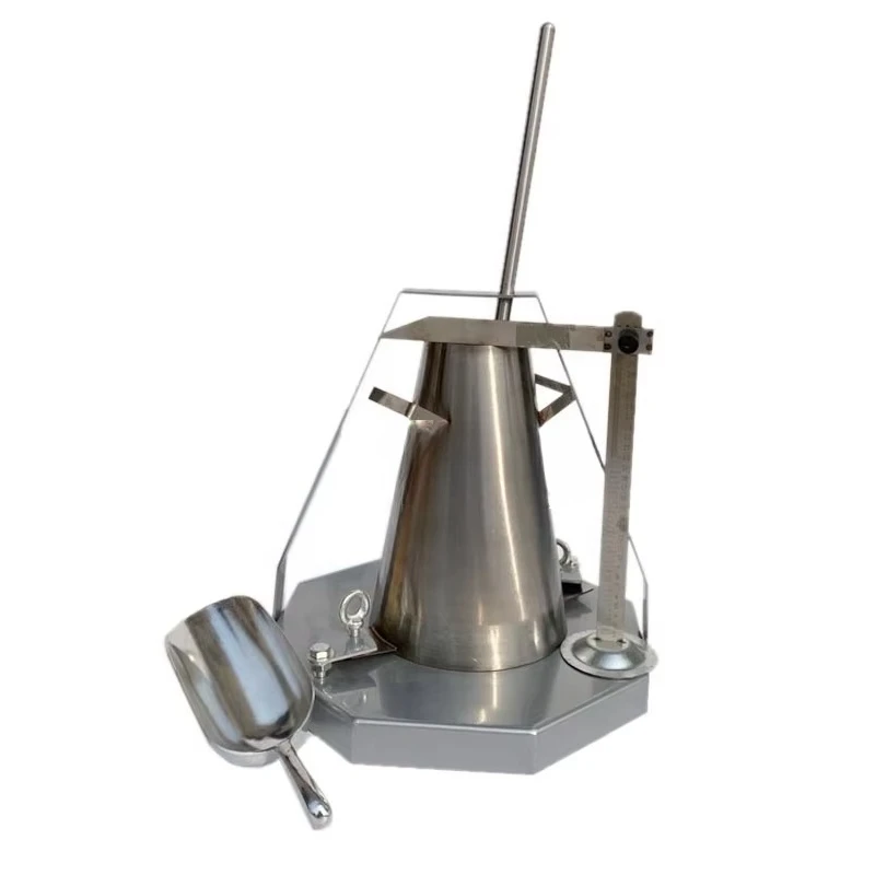 Concrete Flow Table Slump Cone Test Set Slump Test Cone Metal Slump Cone with Tamper Rod