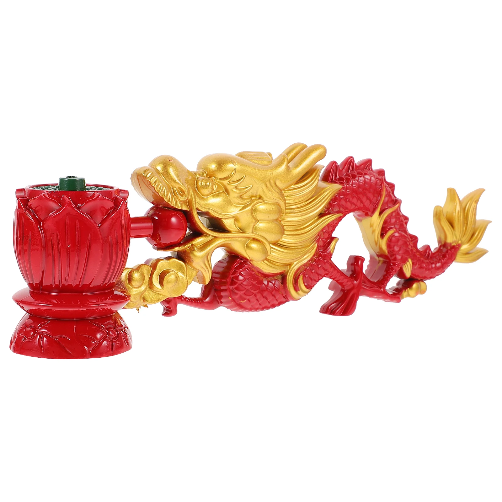 

Incense Burner Handheld Dragon Resin Large Red Portable Stick Holder Outdoor Decorative Aromatic Stress Relief Yoga