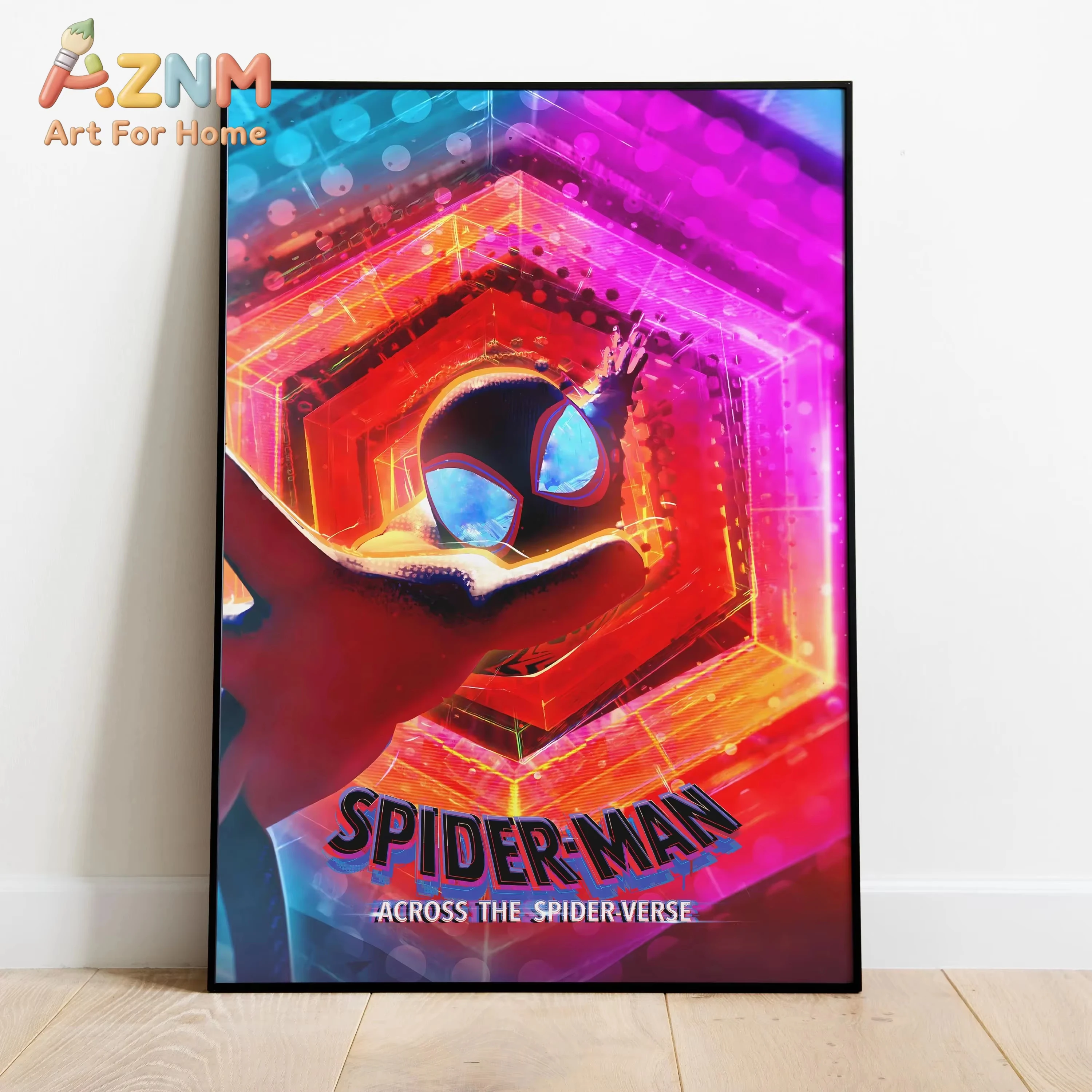 Spiderman Across the Spiderverse Poster, Wall Art & Print, Miles Morales Print, Spiderman Poster