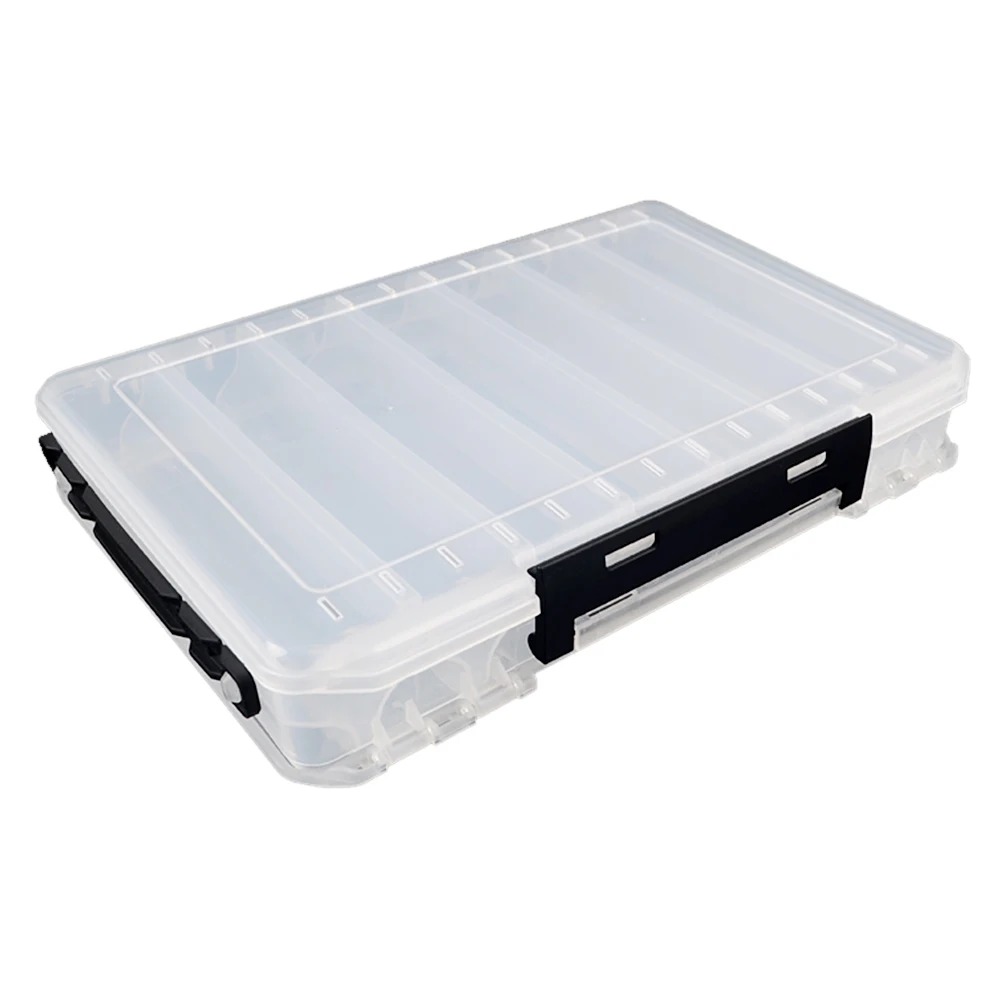 amazon uk fishing tackle boxes Double Sided Fishing Tackle Box 12/16 Compartments Lure Hooks Storage Case  Hard Bait Box Fishing Accessories Gear Organizer Box