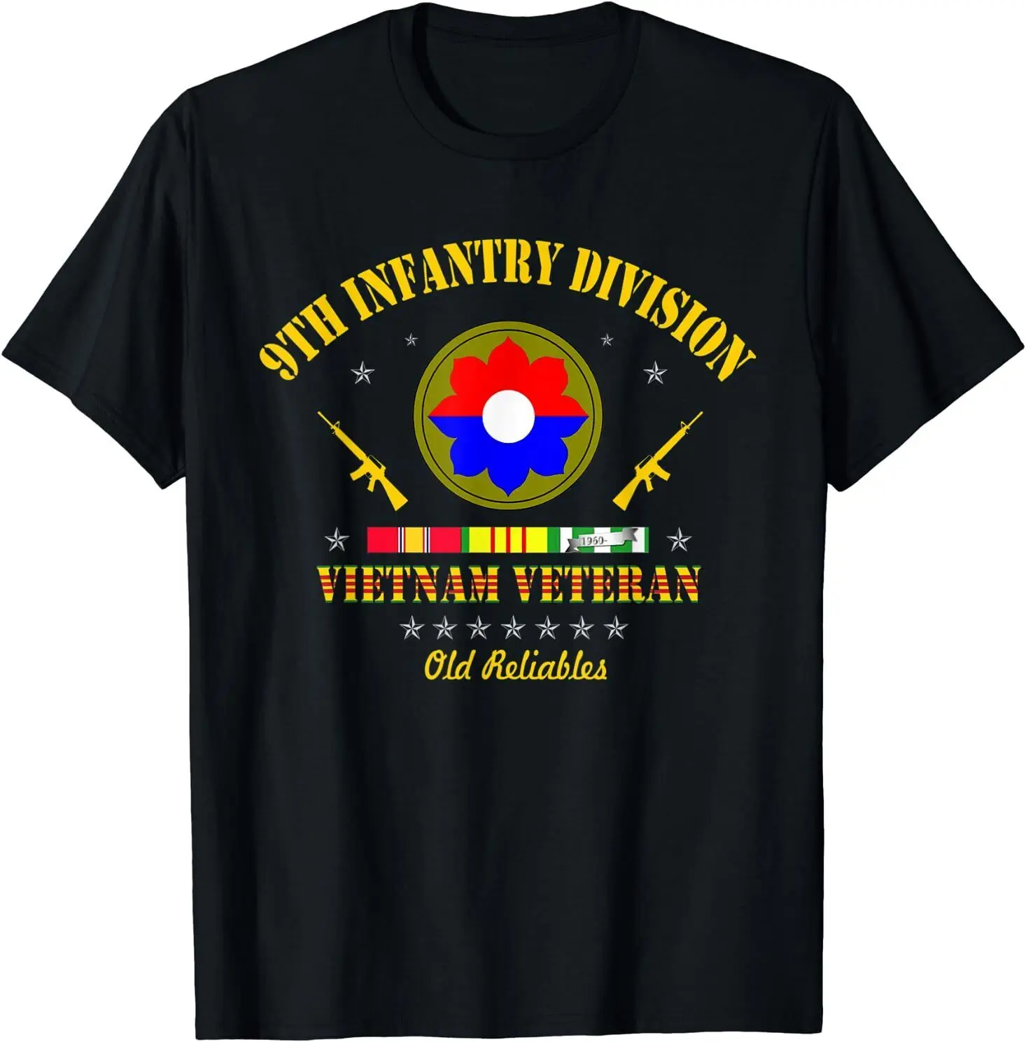 9th Infantry Division Vietnam Veteran Old Reliables Veteran T-Shirt Size S-5XL