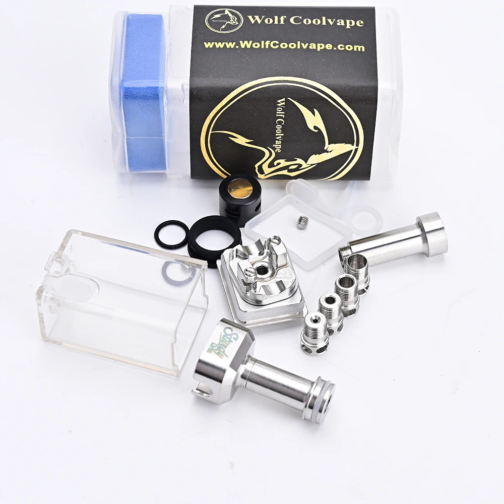 Wolfcoolvape ถัง rba ทนทานหนึ่งชุด316ss VAPE สำหรับ dotmod dotaio V1 / V2 / V2 Lite bb/billet/boro/mod