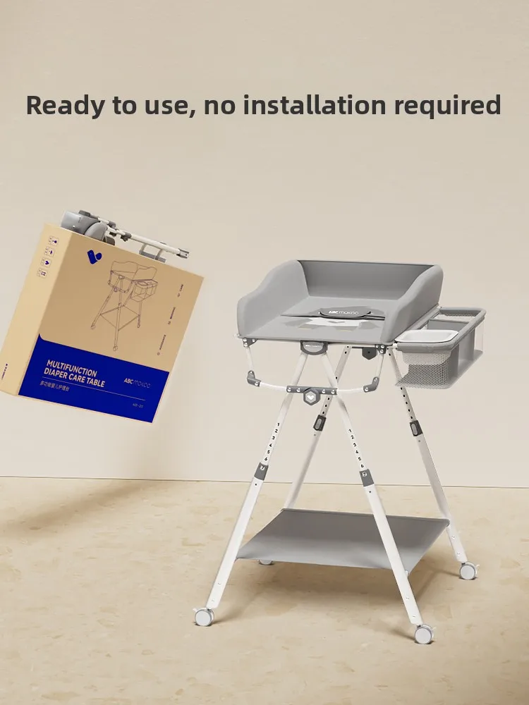 Diaper table Baby care table, installation-free foldable multi-functional bath massage touch table