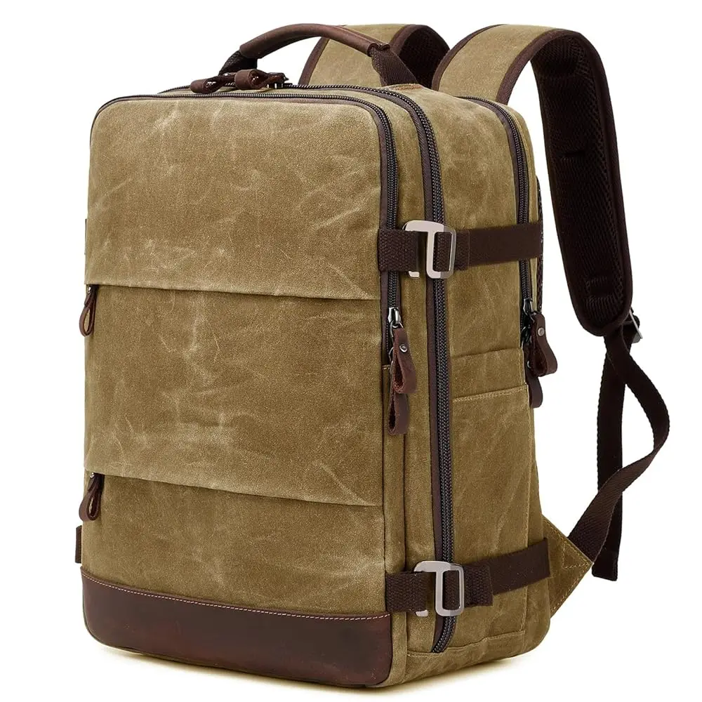 

Travel Backpack for Men Carry On Backpack Flight Approved Personal Item Backpack, 17 inch Laptop Backpack Casual Daypack Week