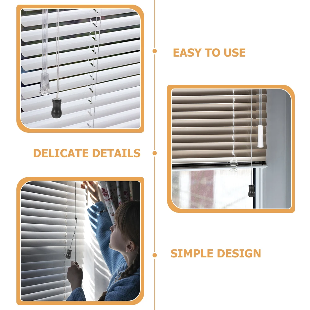 

10Pcs Window Blind Pull Cord Knobs Replacement Cord Drops for Curtains Ceiling Fan Blinds Parts Blind Pull Knob
