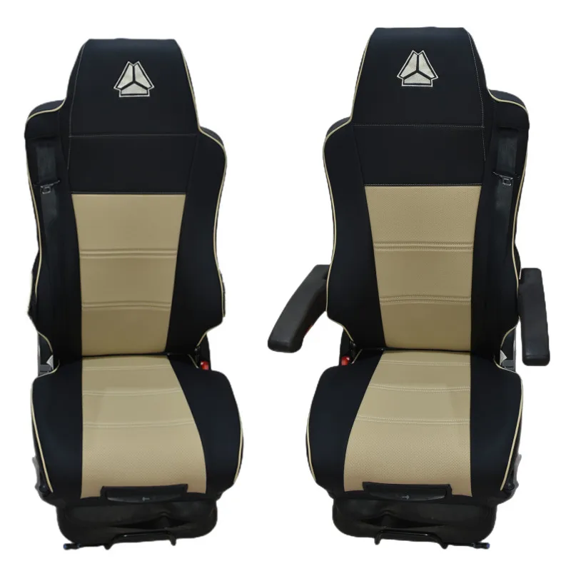 1+1 Full Seat Covers Special for Heavy Truck CNHTC Howo A7 T5G TX T7H SITRAK G7 G5 C5H C7H Pu Imitation Leather Four Seasons