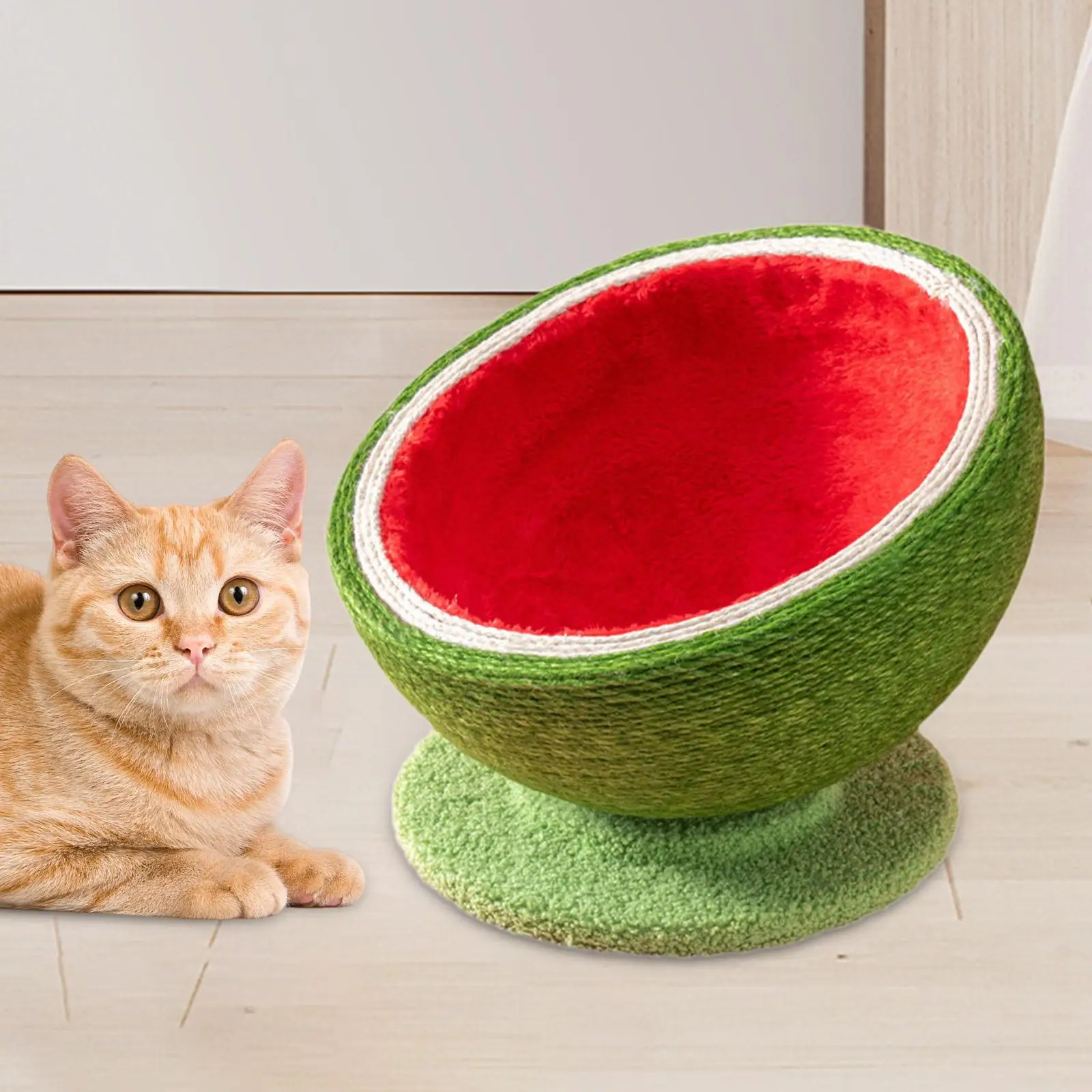 Watermelon Cat Scratcher Board Cat Scratcher Bed for Grinding Claws Kitten