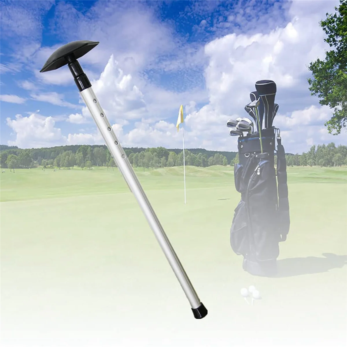 3X Golf Travel Bag Support Rod Club Protector Travel Support Arm Telescoping Sections Adjustable Clubs Protection Pole