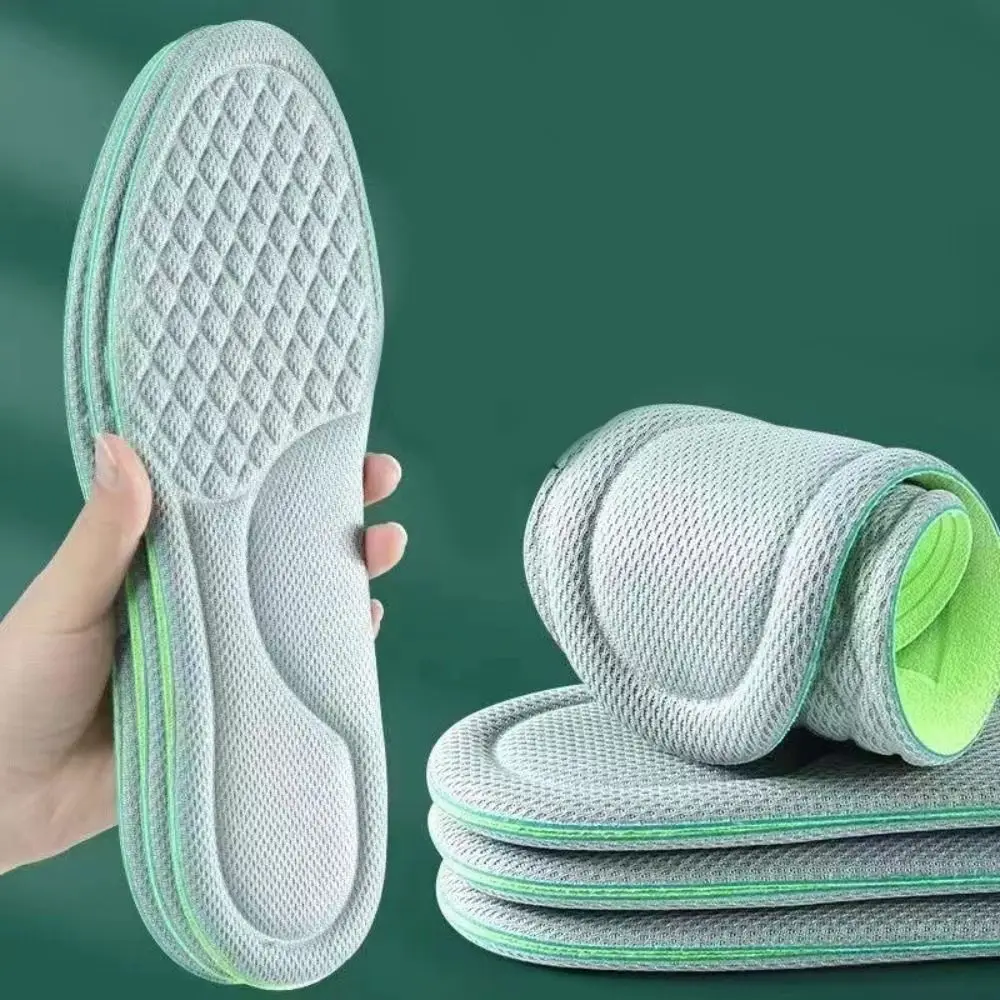 

3pairs Antibacterial Sport Insoles Shoes Sneakers Memory Foam Orthopedic Insole Deodorant Sweat Absorption Running Cushion