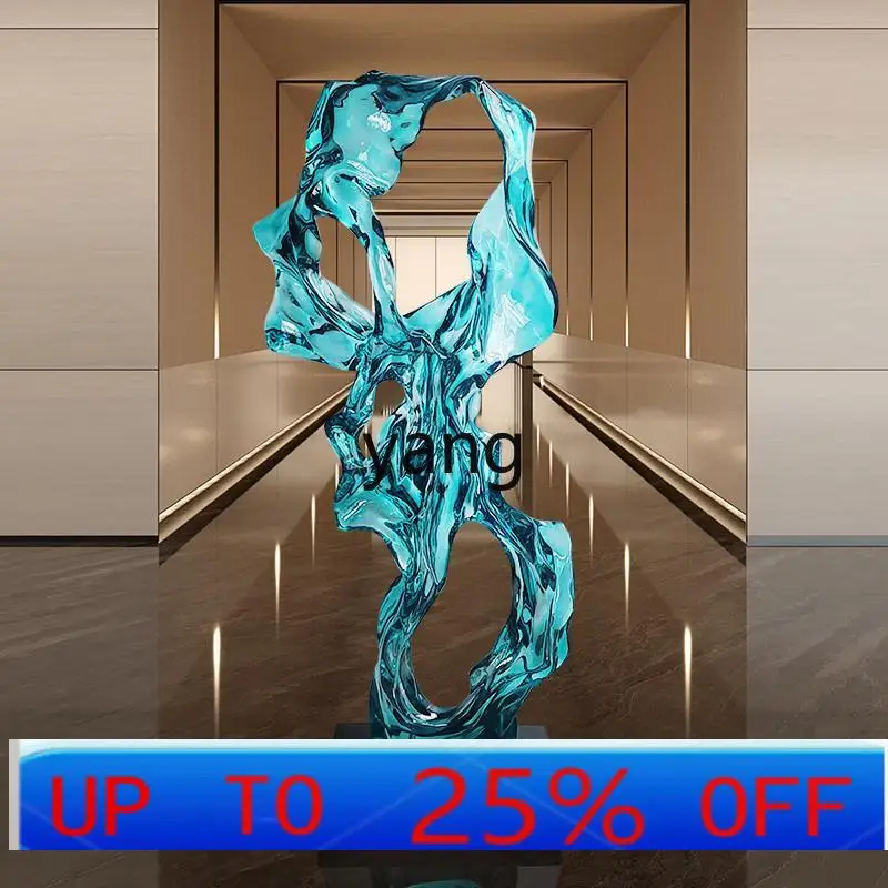 

LH Sales Department Model Room Large floor-to-ceiling sculpture decoration in hotel lobby