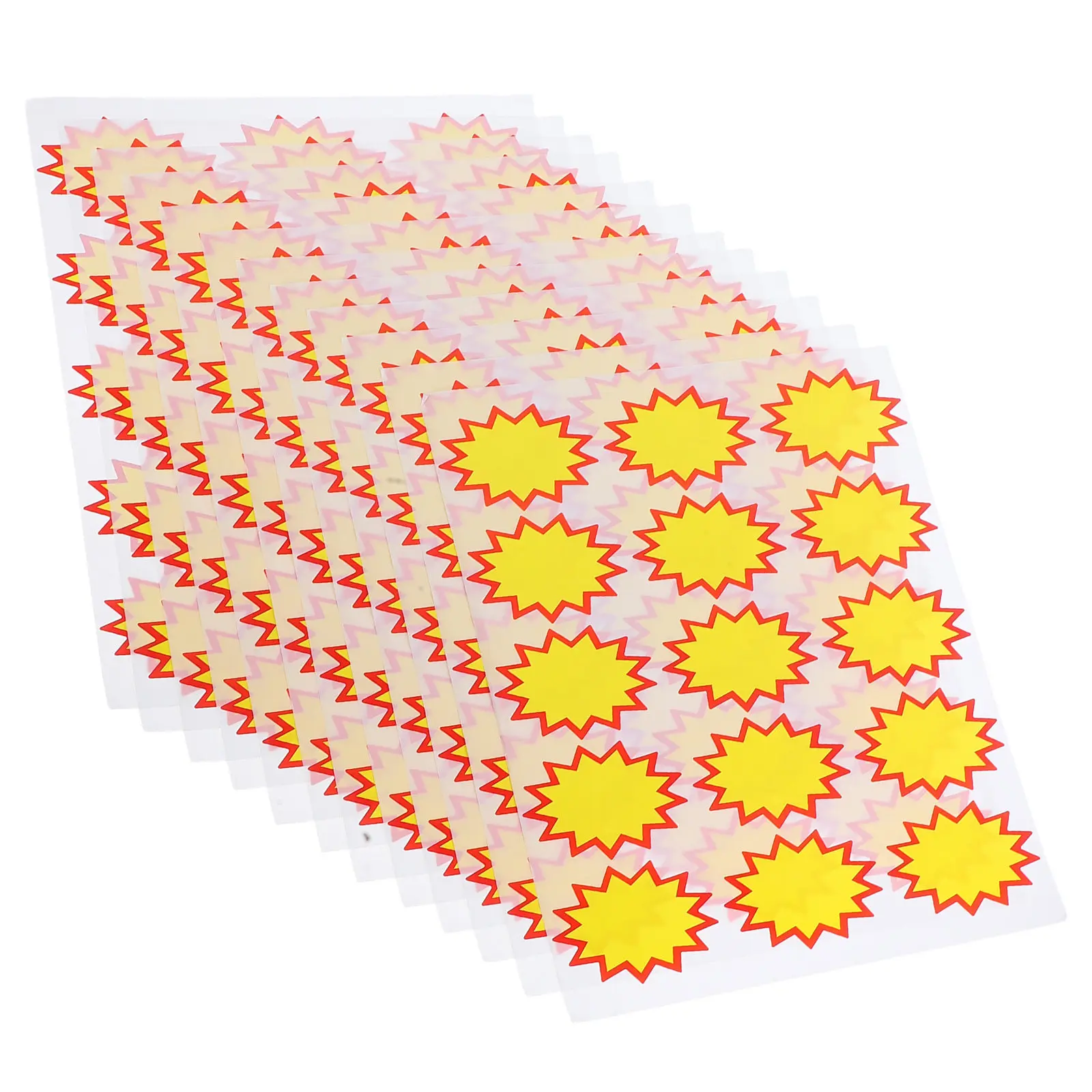 

180Pcs Retail Price Tags Yellow Writable Sticker Sale Sign Supermarket Store Pricing Promotion Blank Price Stickers