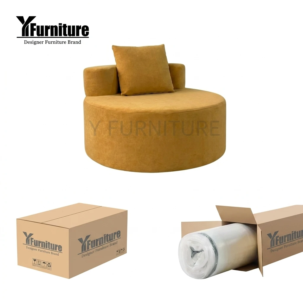 CE Certified Modular Sectional Sofa Modern Design Vacuum Compressed Sponge Apartment Villa Living Room Sofa Set Lightweight