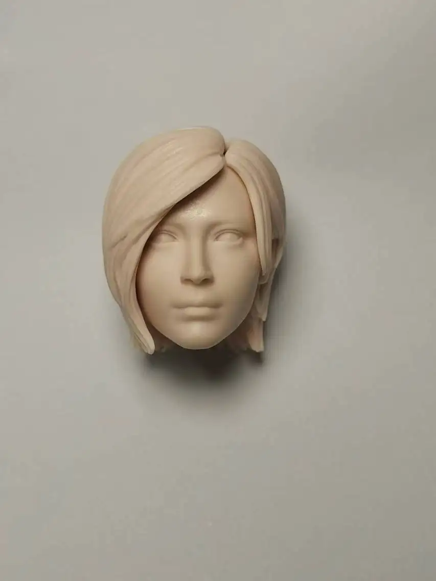 White Mold Head Sculpt Ada Wong Action Figure Toy Collectible Model Statue Finished Product Suitable for Ages 14 And above