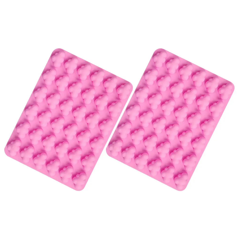 2PCS Cloud Shaped Silicone Chocolate Molds Pink 36 Cavities Food Grade Baking Supplies Candy Cookie Molds Easy Demould