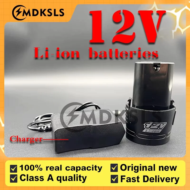 

MDKSLS 12V Rechargeable lithium battery 6800mAh 2025Nuevo modelo Tool battery For electric hand drills, power tool accessories