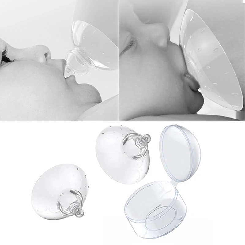 1pcs/2pcs Silicone Nipple Protectors Feeding Mothers Nipple Protection Cover BreastfeedingMother Milk Breastfeeding Mother Milk