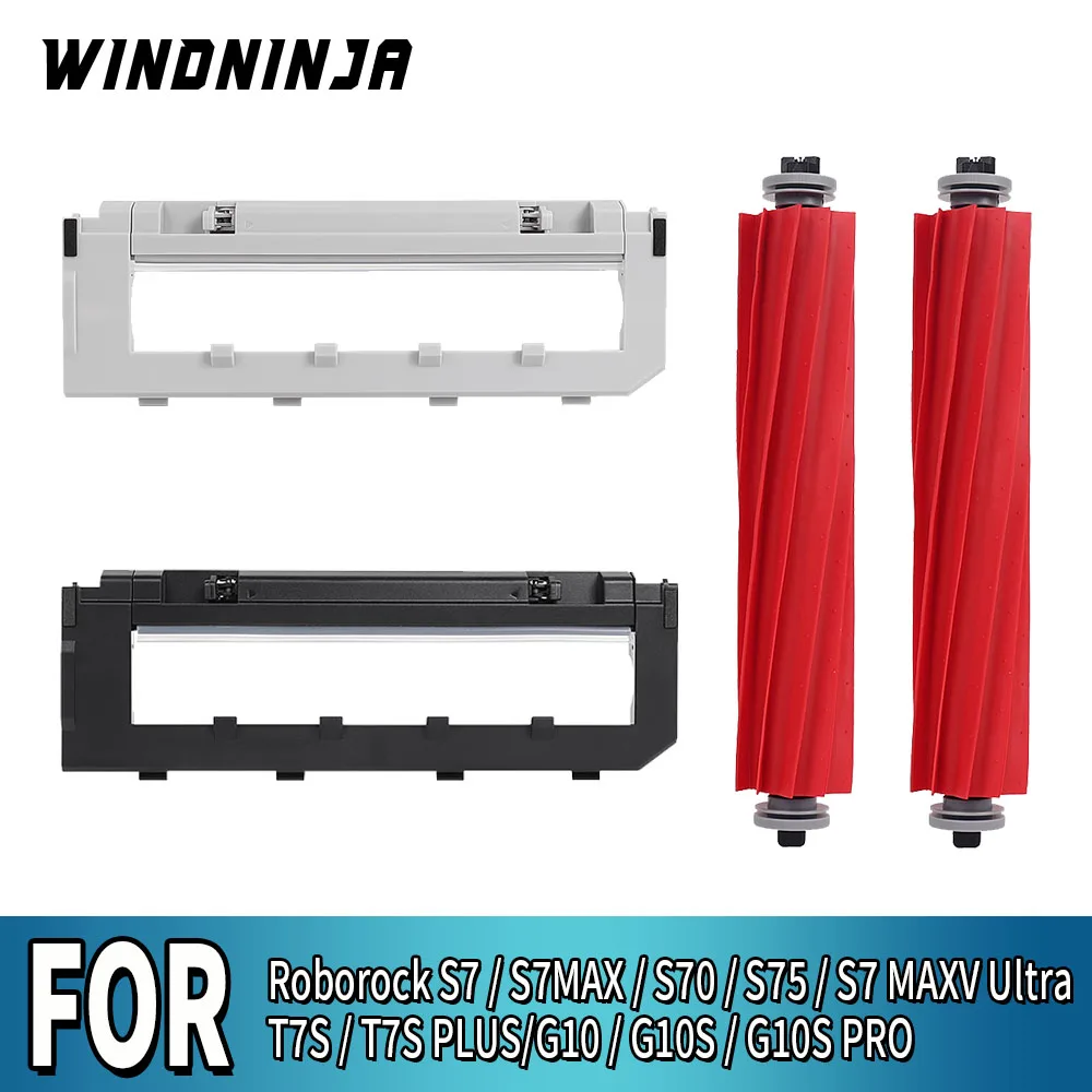 Hauptwalzenbürste und Bürstenabdeckung für Roborock T7S/T7S Plus/S7/S7Max/S7 MAXV Ultra/G10/G10S/G10S PRO/S70/S75 Staubsaugerteile