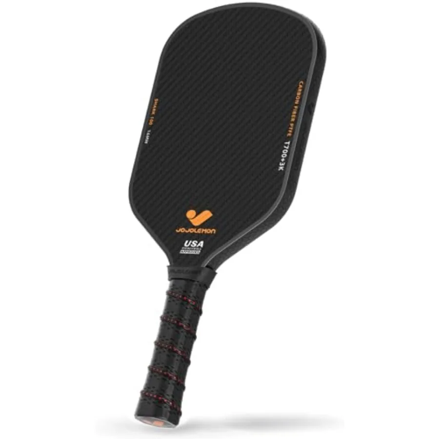 

Pickleball Paddles, Carbon Fiber Pickleball Paddle with a 16mm Shark Power Polymer Core, The Pickleball Rackets Designed for Ul