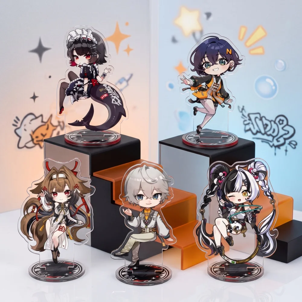 Zenless Zone Zero Acrylic Standee Figure 10cm Chibi Ellen Joe Miyabi Anime Stand Model Desktop Decor Cosplay Fan Gift Keychain