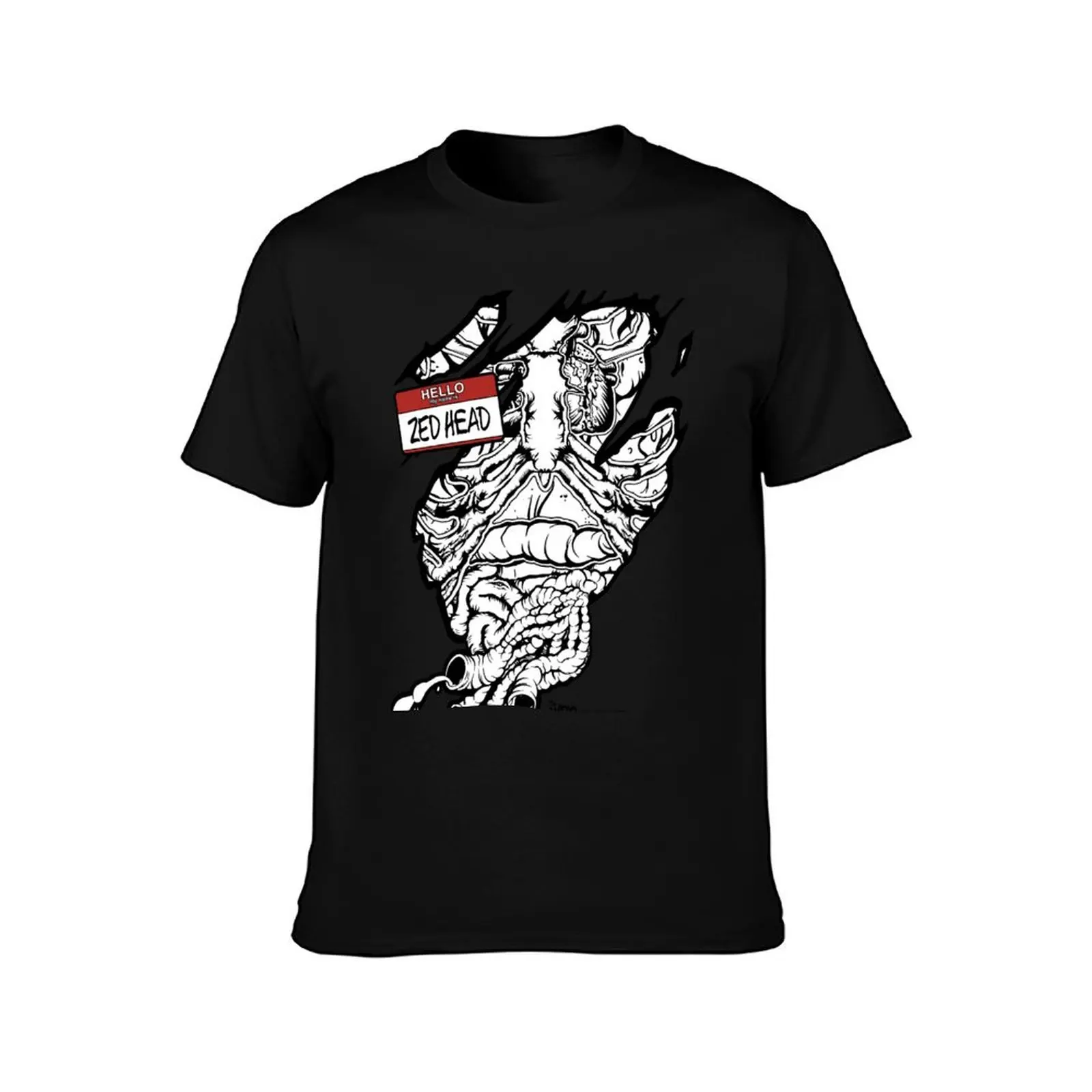 HELLO my name is ZED HEAD (light colors) T-Shirt Work Wear Short Sleeve T-Shirt