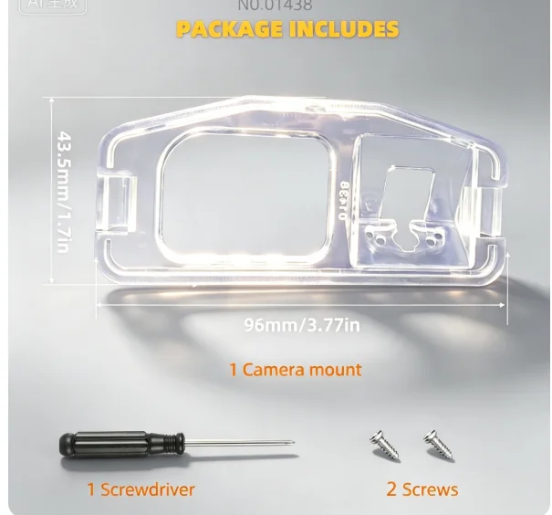 HD View Camera Bracket License Plate Lights Housing for  Honda Odyssey  2012 2013 2009 2010 2011..*